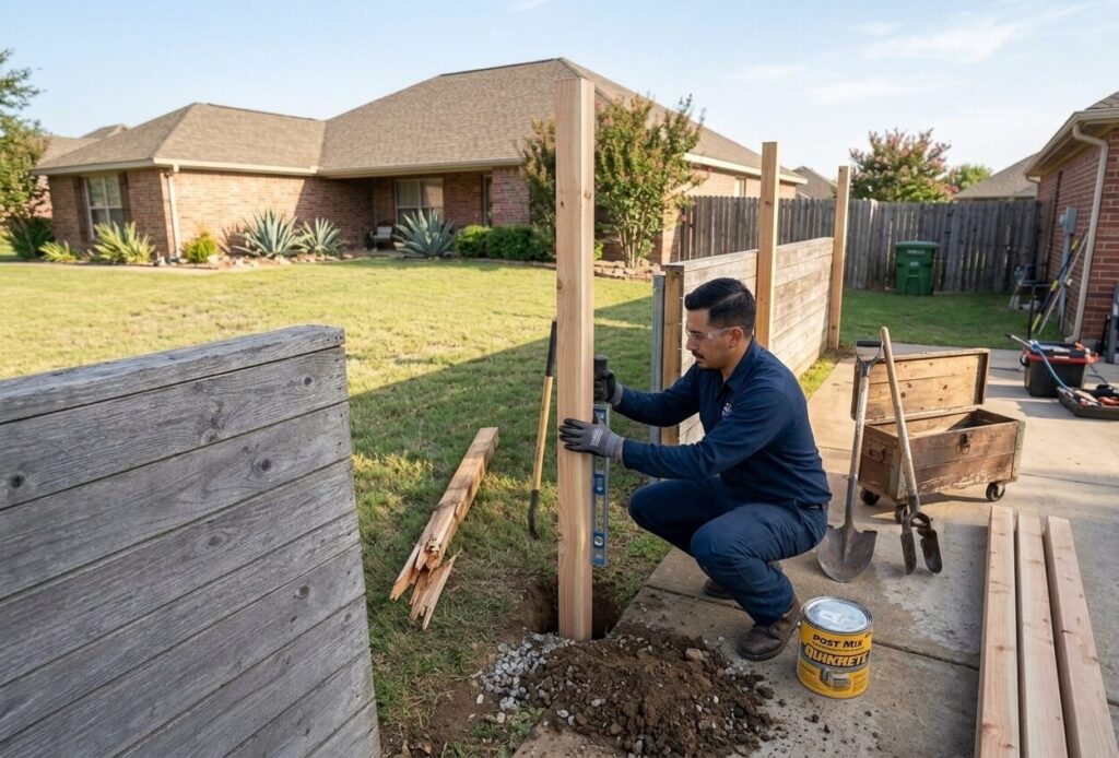 fence restoration Plano